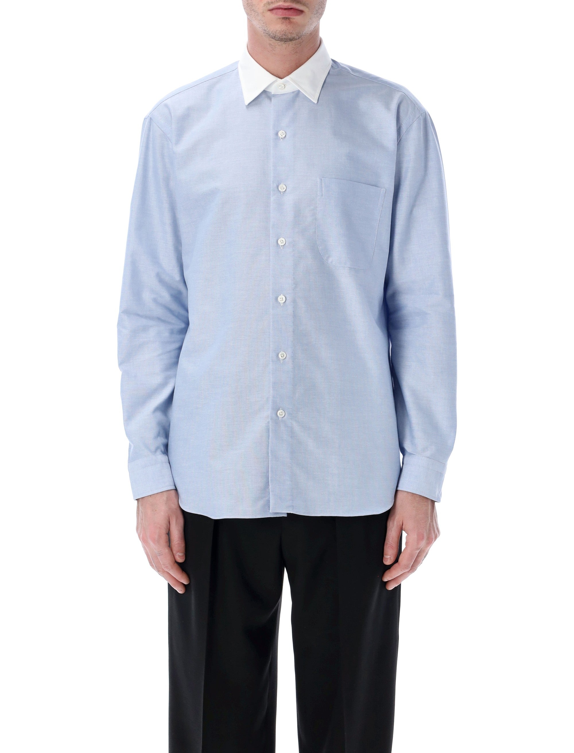 Salvatore Piccolo Alberto light blue shirt Cotton