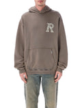 Represent Western Initial cotton hoodie Dusty Brown Rib Sweatshirt