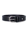 Mancini 1979 Alpi leather belt H 30 Nero