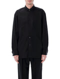 Dries Van Noten loose fit Tuxedo shirt Black Cotton