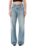 Cycle Zoe high-rise straight jeans Sky Blue Cotton