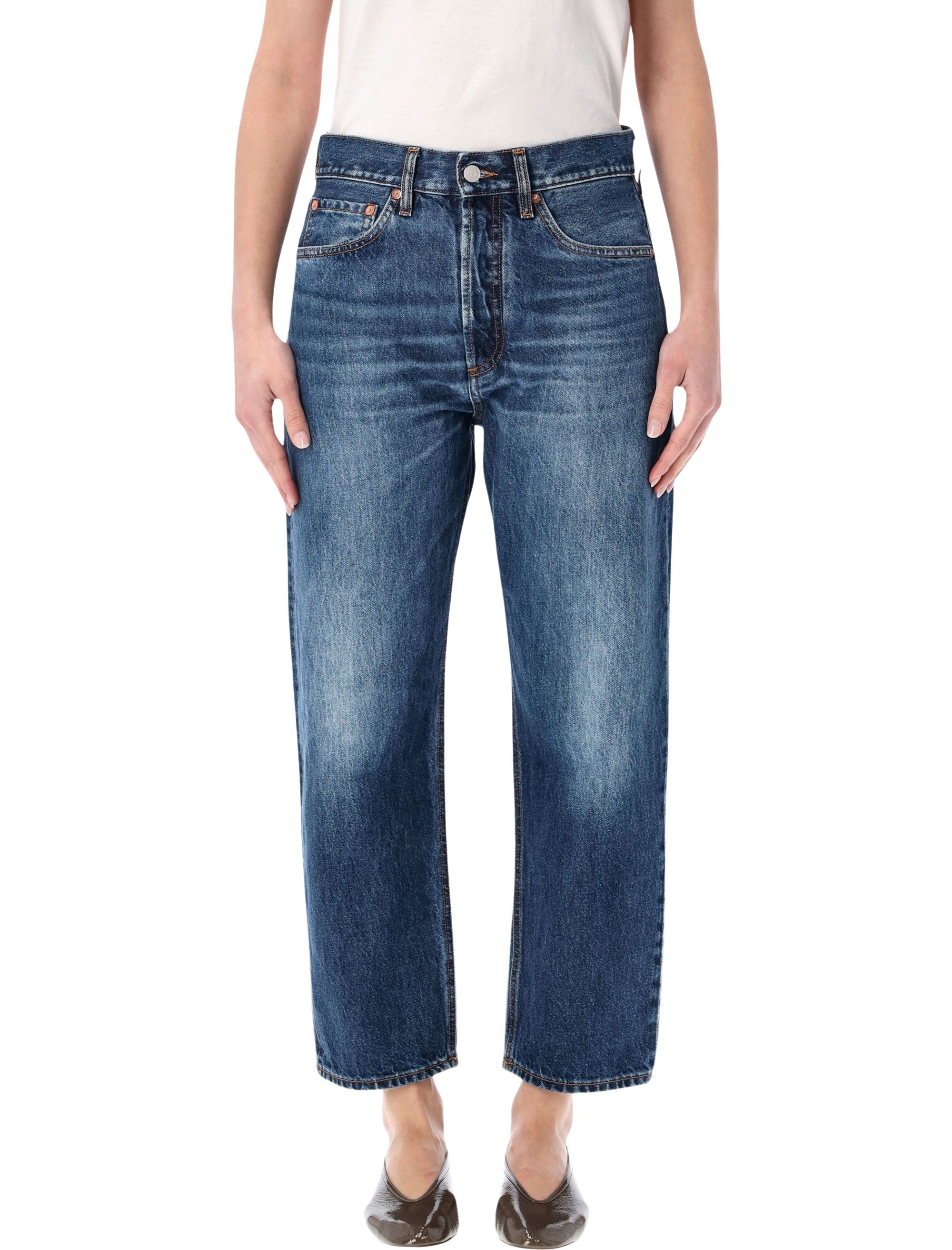 Cycle Bella mom fit jeans navy blue Cotton