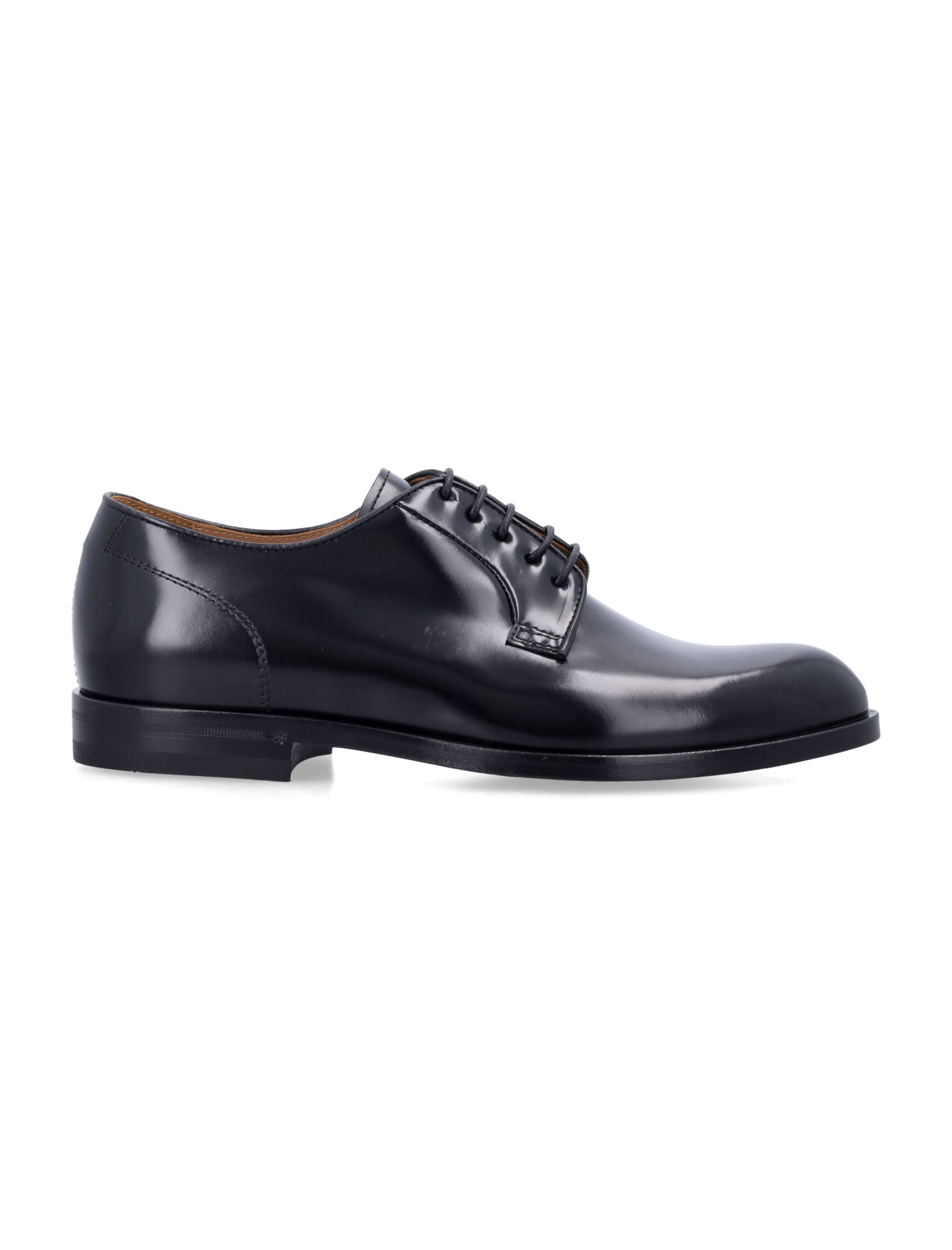 Green George Classic Derby shoes Black Leather Laced