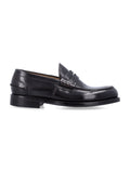 Green George polished leather loafers Testa Di Moro Washed