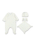 Petit Bateau Sun print newborn gift set White Cotton