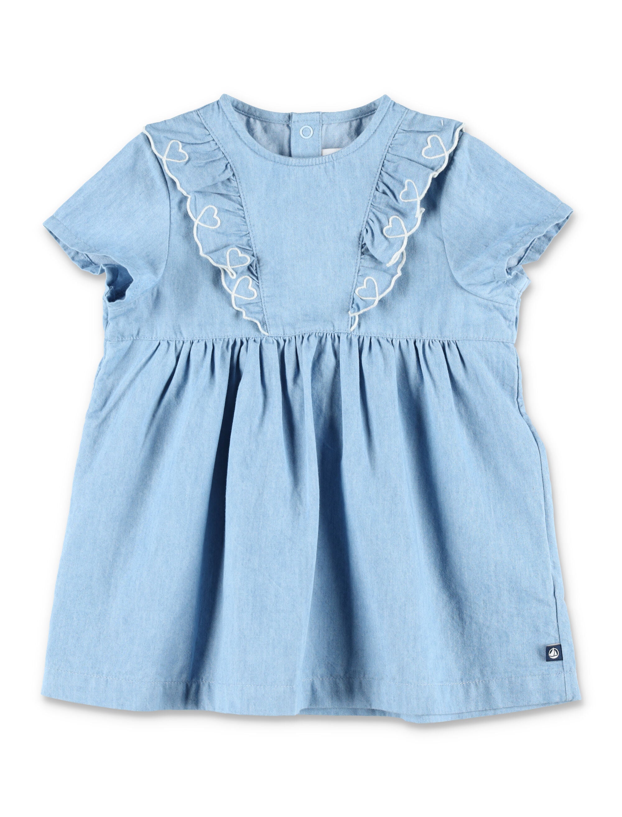 Petit Bateau Chambray baby dress Blue Cotton