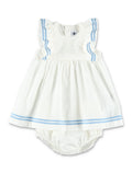 Petit Bateau Sailor baby dress White Cotton