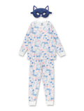 Petit Bateau Girls Cat Pajamas Multi Cotton Set