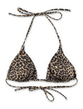 Matinée Kate Leopard Triangle Bikini Top Polyester Swimwear