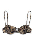 Matinée Marina Leopard Bkini Top Polyester Swimwear