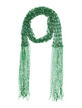 Dries Van Noten Embroidered Scarf Necklace Green Glass
