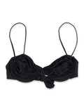 Belamer Olivia Balconette Bikini Top Black Recycled Polyamide Swimwear