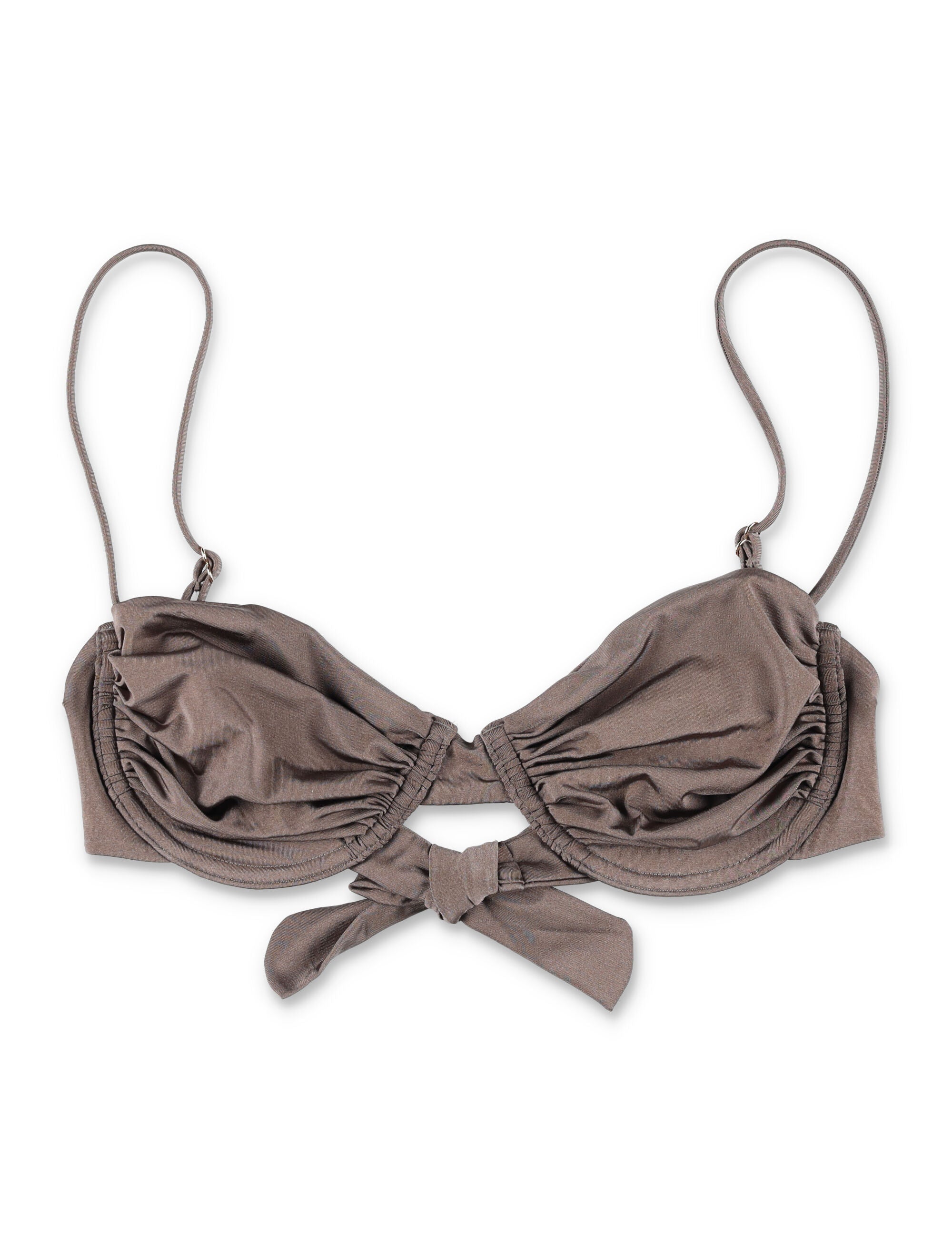 Belamer Olivia Balconette Bikini Top Brown Recycled Polyamide Swimwear