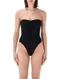Belamer Vivien Strapless One Piece Black Recycled Polyamide Swimwear