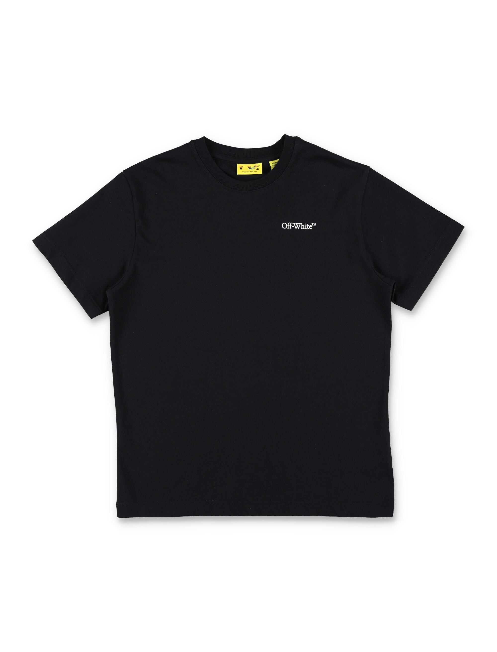 Off-White Kids Scribble Diag T-Shirt Black Cotton