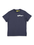 Off-White Kids Type Cotton T-Shirt Seaborne