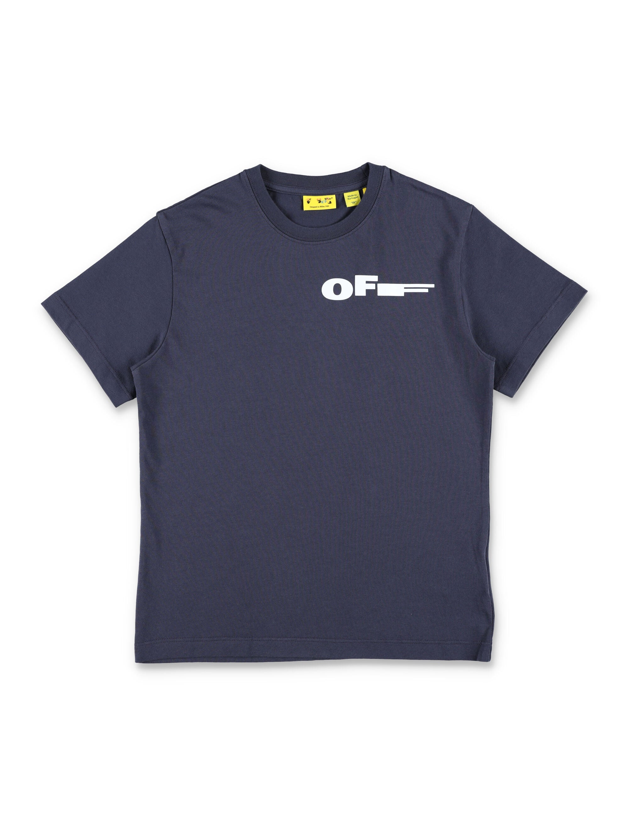 Off-White Kids Type Cotton T-Shirt Seaborne