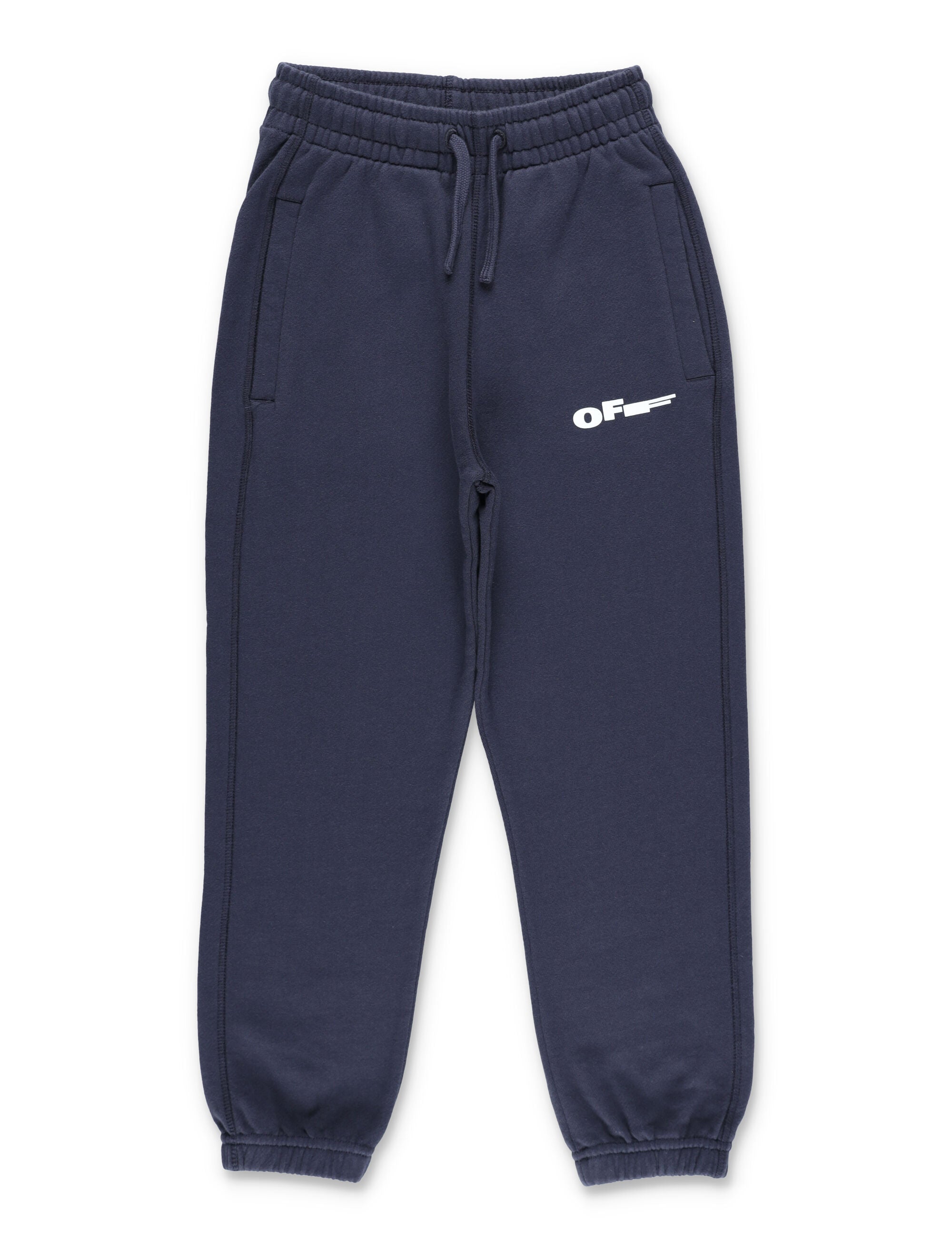 Off-White Kids Type Logo Sweatpants Seaborne Cotton