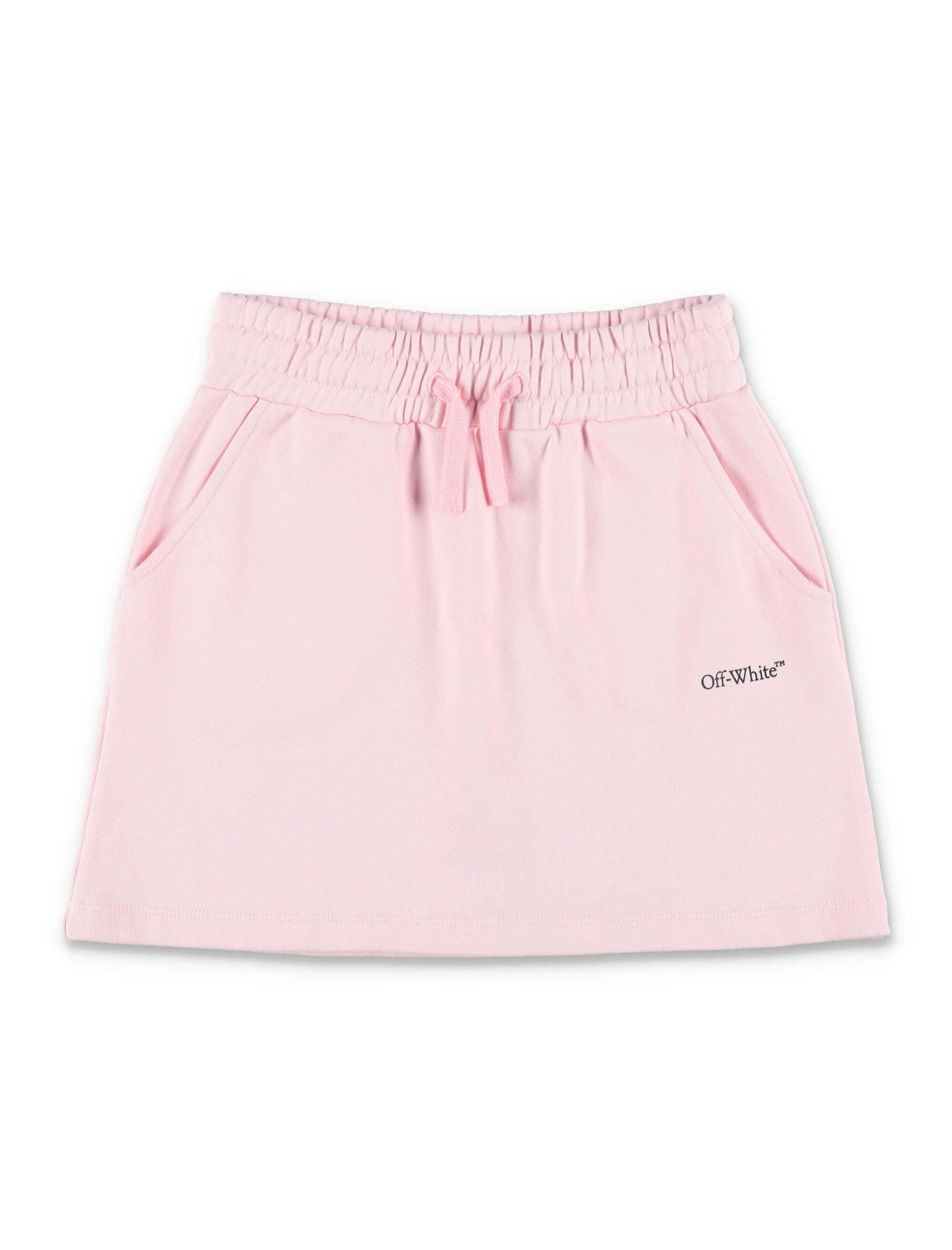 Off-White Kids Bookish Sweatskirt Ballet Slipper Cotton Skirt