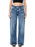 Icon Denim Bea Wide Leg Jeans Eclipse Dark Blue Cotton