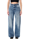 Icon Denim Poppy eclipse wide leg jeans Dark Blue Cotton Soft