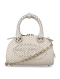 Diesel 1DR Dome mini crossbody bag Cream Bovine Leather Shoulder