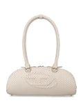 Diesel 1DR Dome Shoulder Ew bag Cream Bovine Leather