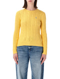 Polo Ralph Lauren touch Julianna cable-knit sweater Beach Yellow Cotton