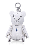 Polo Ralph Lauren Bear Leather Charm White Cow Keyring