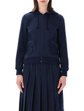 Comme Des Garçons Girl Zp Hoodie Nevy Blue Polyester Sweatshirt