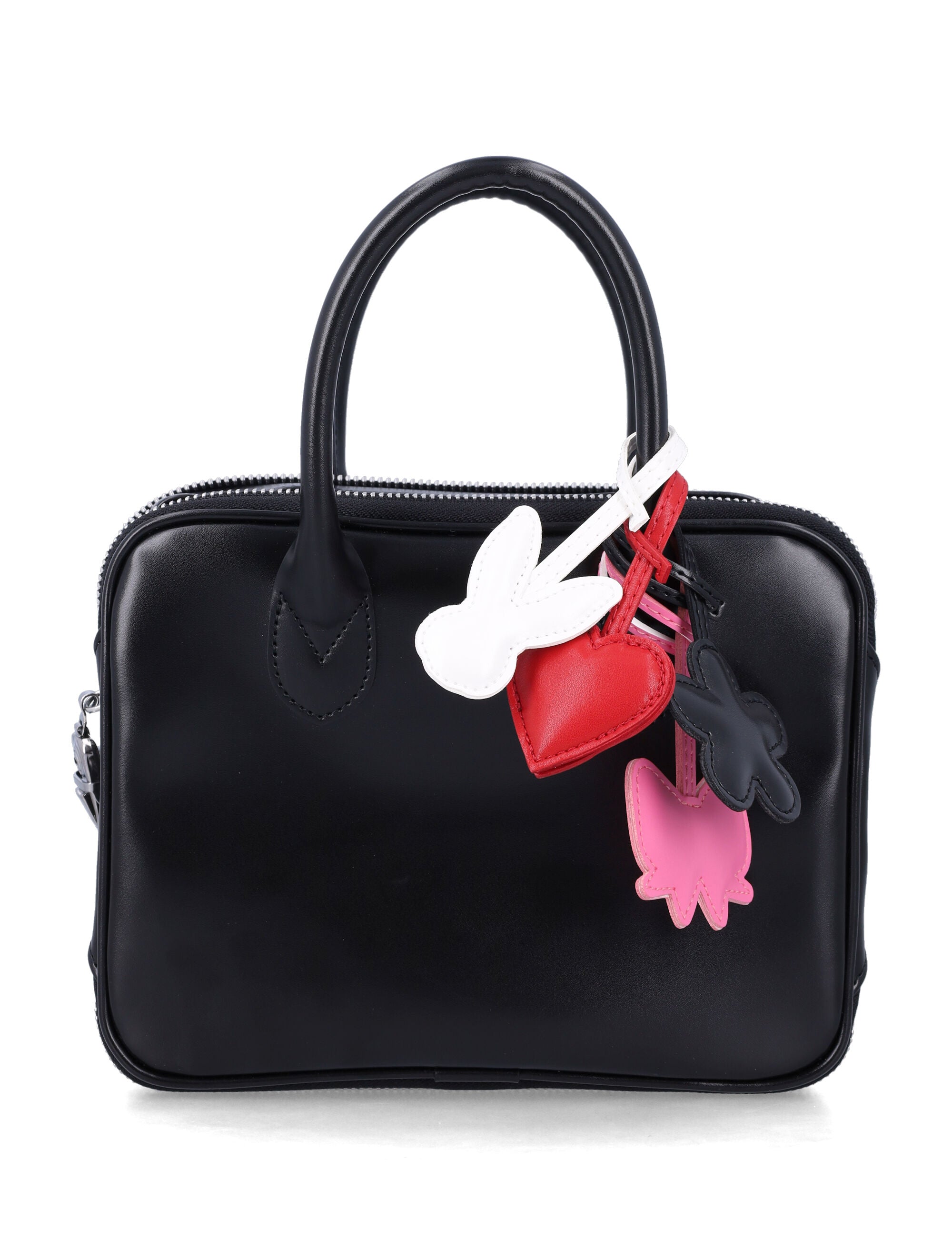 Comme Des Garçons Girl Mini Faux Leather Bag Black Synthetic Tote