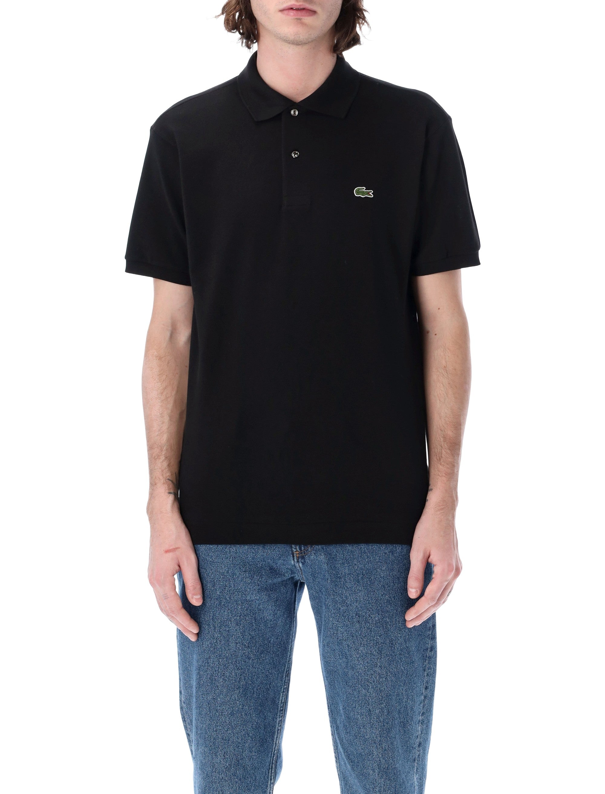 Lacoste classic piqué polo Black Cotton Tshirt