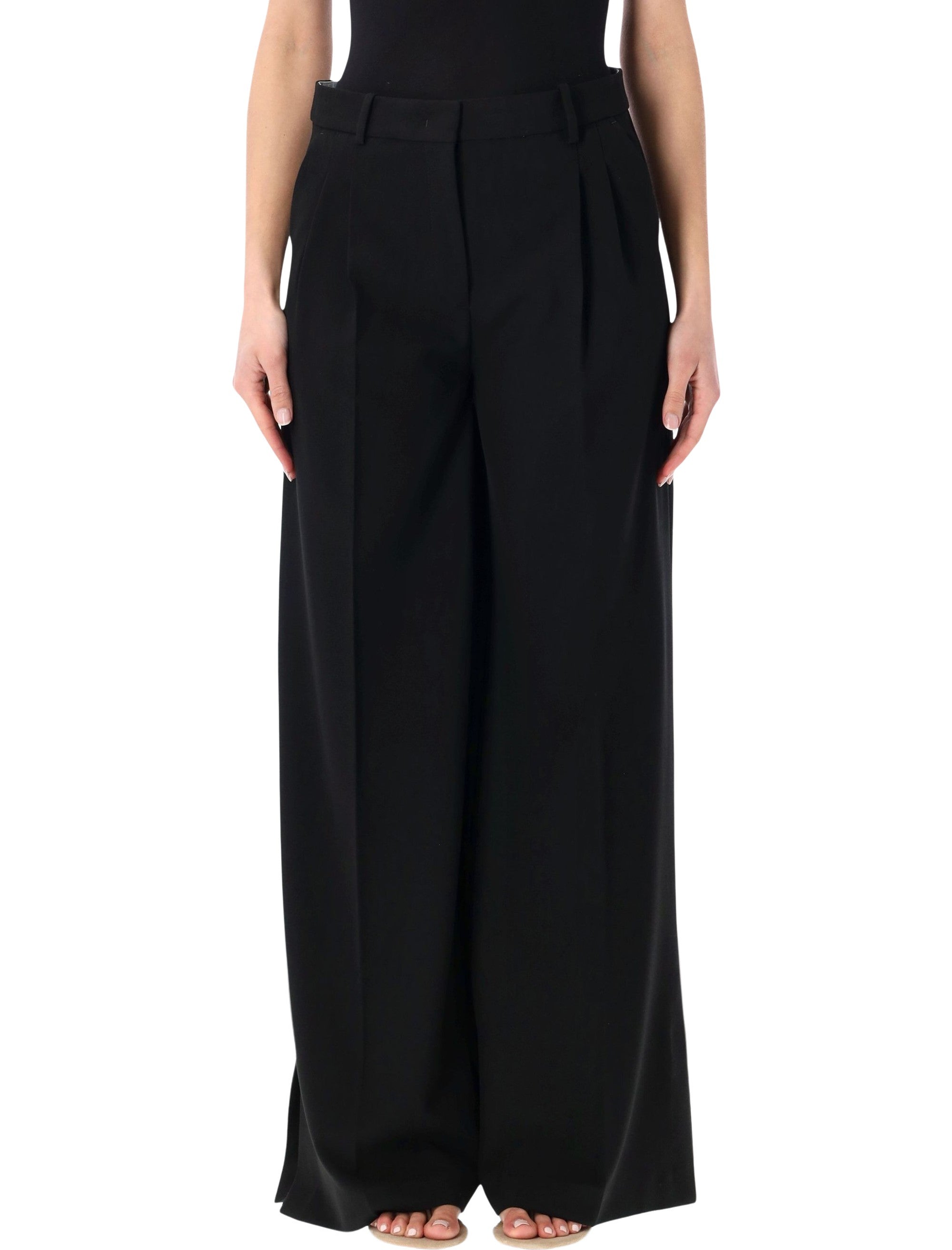 The Garment Pisano Wide Leg Pants Black Polyester