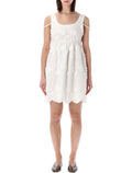 The Garment Fleur Embroidered Dress Cream White Organic Cotton