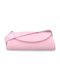 Jil Sander Cannolo small leather bag Pink Bovine Lining Shoulder