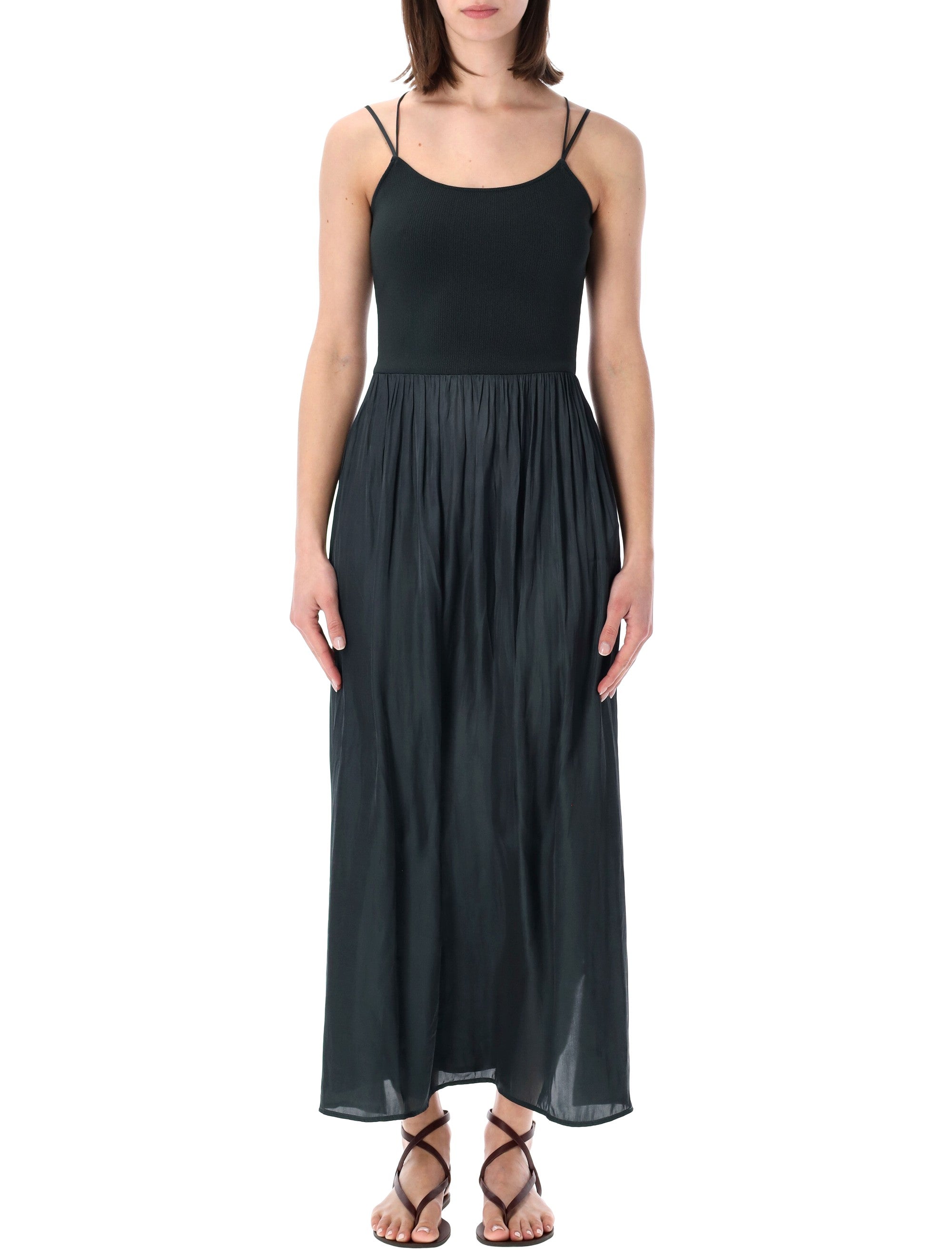 Sessùn Sweet Mambo Long Dress Smoke Green Polyester