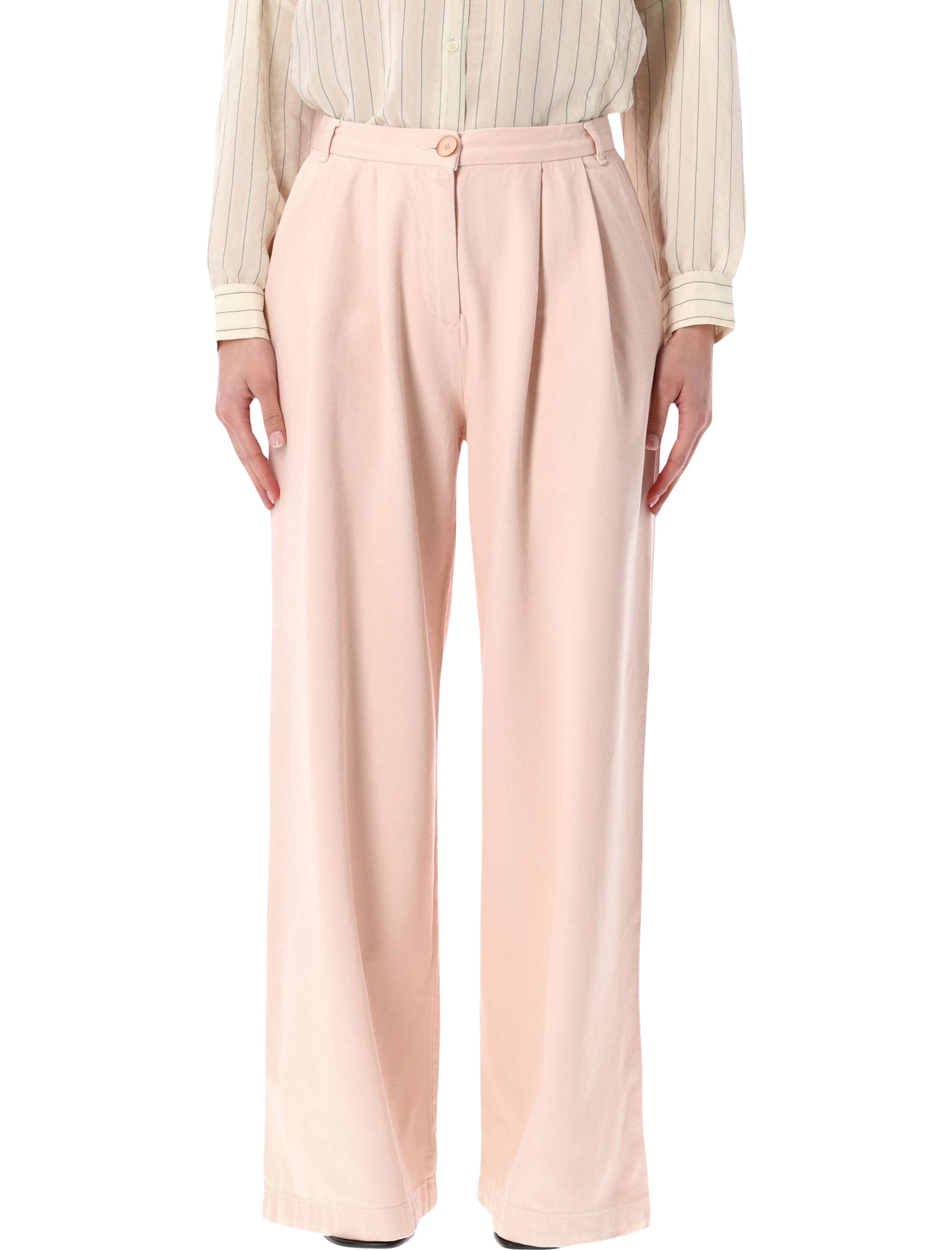 Sessùn Tamayo high-rise pleated trousers Ballerina Cotton Pant