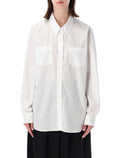 Dries Van Noten loose cotton poplin shirt White