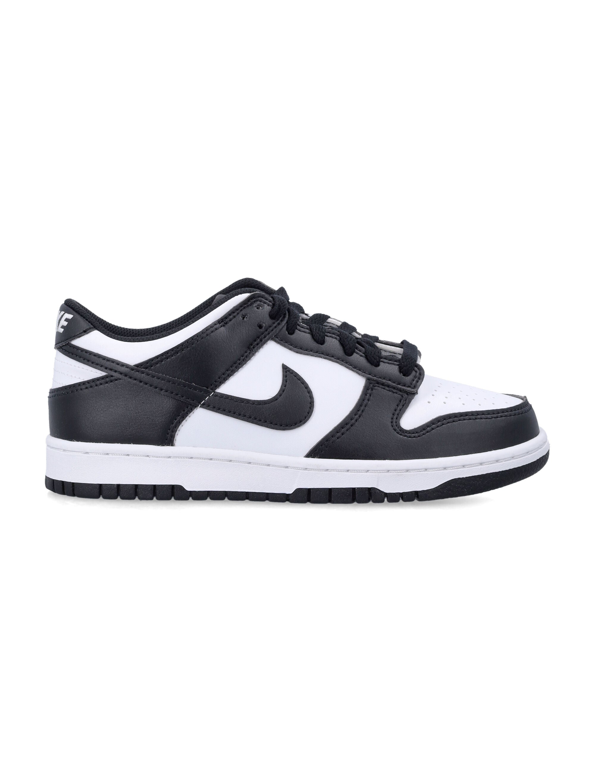 Nike Dunk Low Black And White Sneakers For Kids Black/white Upper