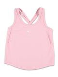 Nike One Fitted Girls Dri-Fit Tank Soft Pink Polyester Top