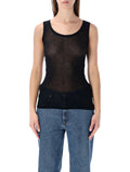 American Vintage Massachusetts tank top Black Cotton