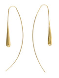 Soeur Goutte Line huggie earrings Gold Brass