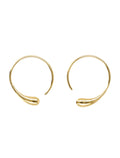 Soeur Goutte Line 15 hoop earrings Gold Brass