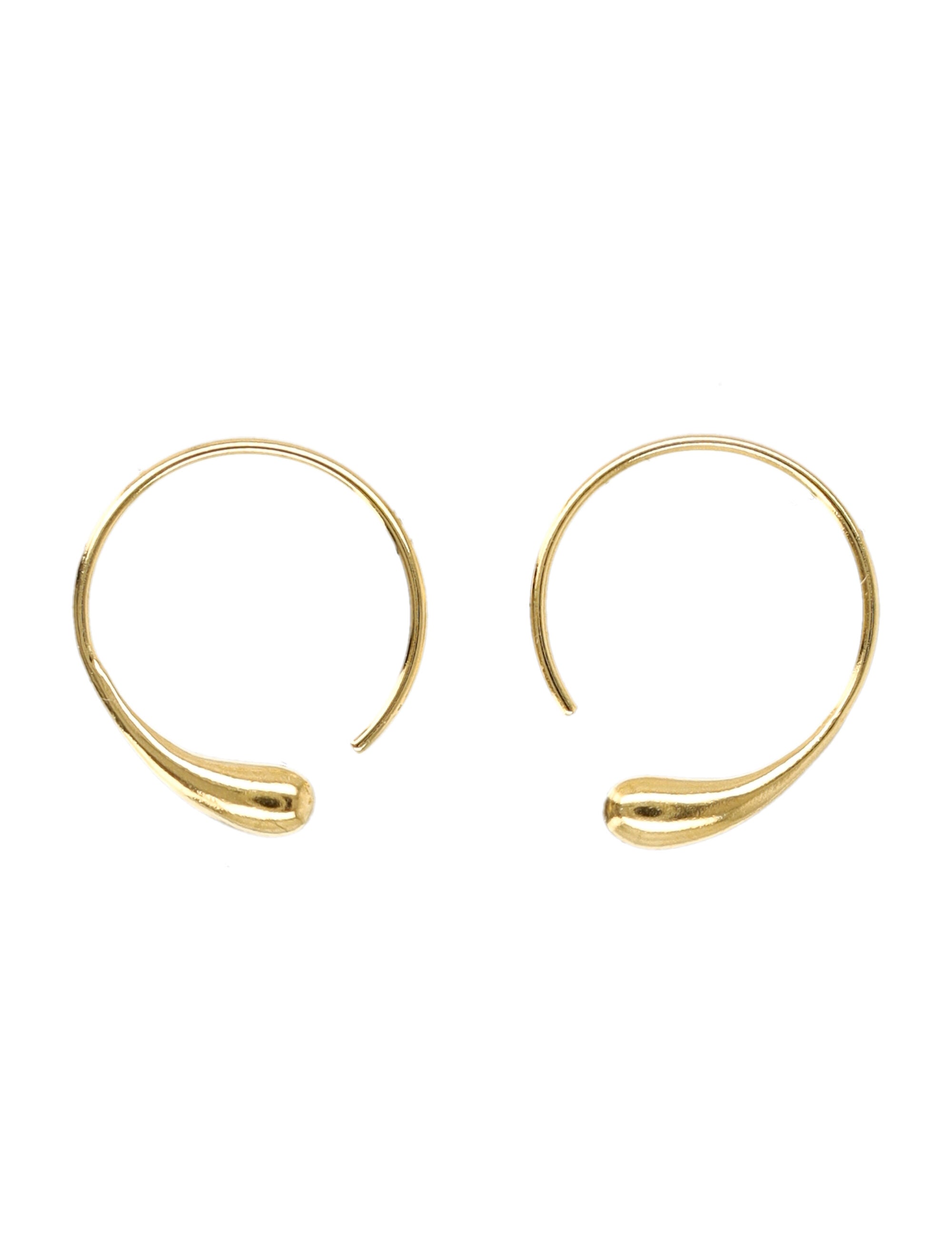 Soeur Goutte Line 15 hoop earrings Gold Brass