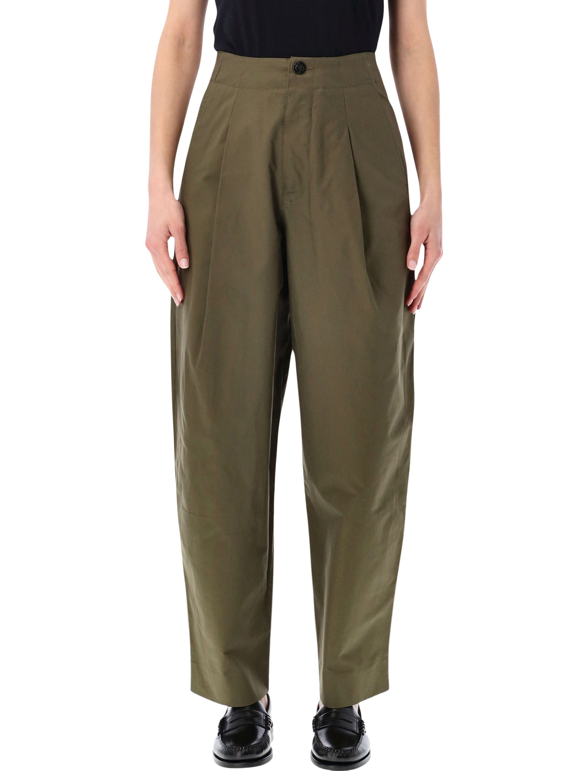 Soeur Daley Round Khaki Organic Cotton Pants