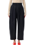 Soeur Vernon poplin wide-leg pants Noir Cotton Recycle