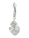 Emanuele Bicocchi Sacred Heart Silver Earring Sterling Earrings