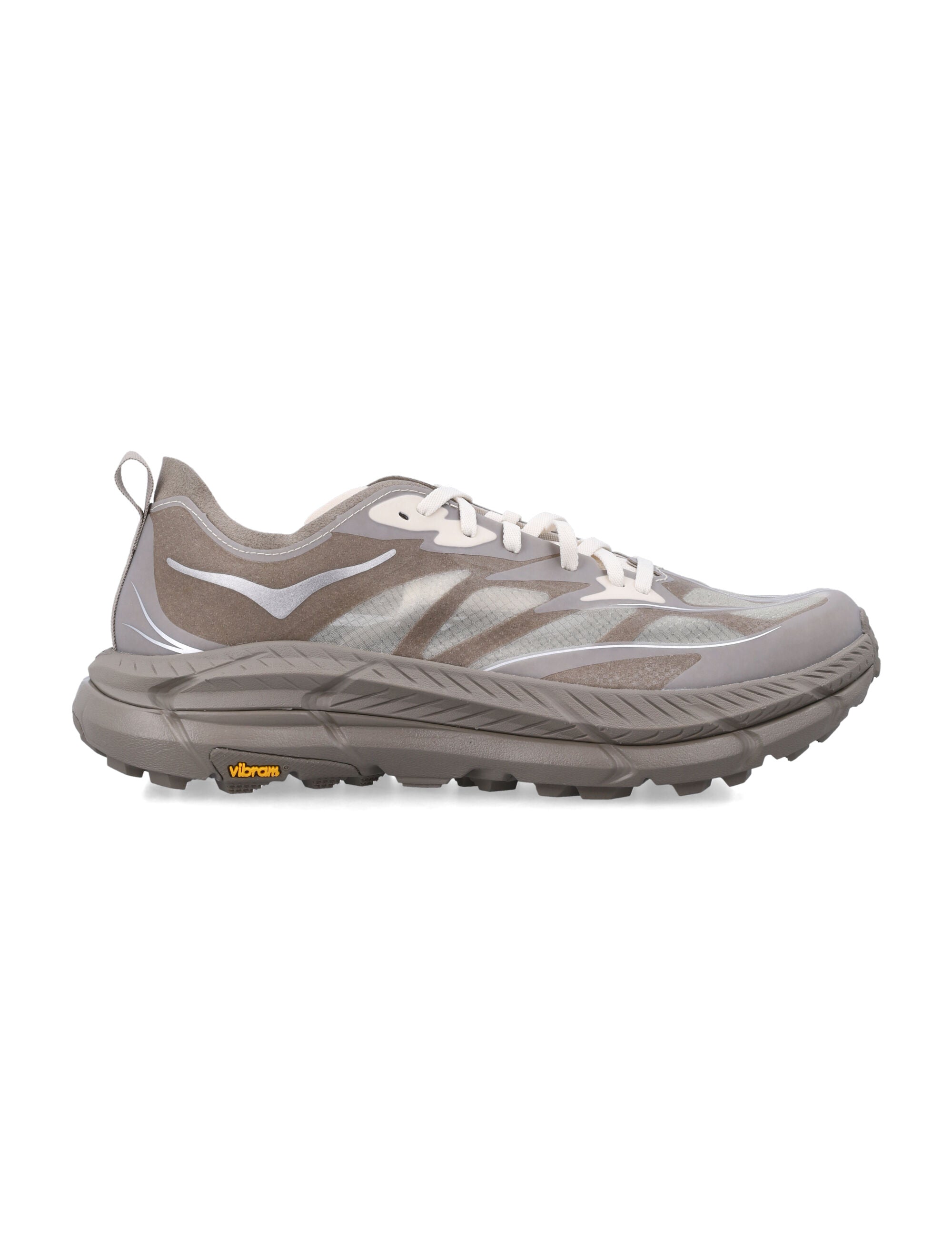 Hoka One Mafate Speed 4 Lite Light Roast / Oatmilk Synthetic Sole Sneaker