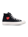 Comme des Garçons Play x Converse high-top sneakers with heart Black Cotton Sole