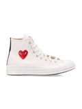Comme des Garçons Play x Converse high-top sneakers with heart White Cotton Sole